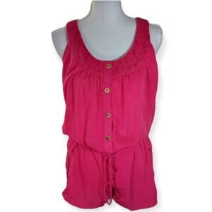 SUSIE ROSE PINK ROMPER SZ.L EUC
